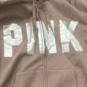💕NEW💕 Pink Hoodie with Silver Lettering